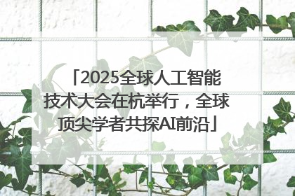 2025全球人工智能技术大会在杭举行，全球顶尖学者共探AI前沿
