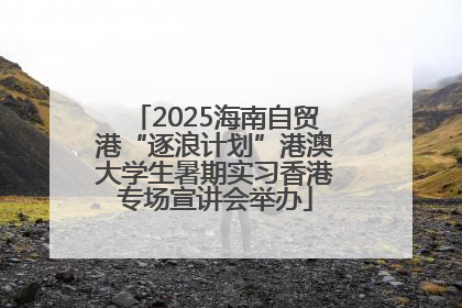 2025海南自贸港“逐浪计划”港澳大学生暑期实习香港专场宣讲会举办