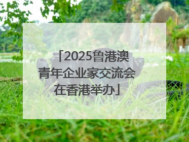 2025鲁港澳青年企业家交流会在香港举办